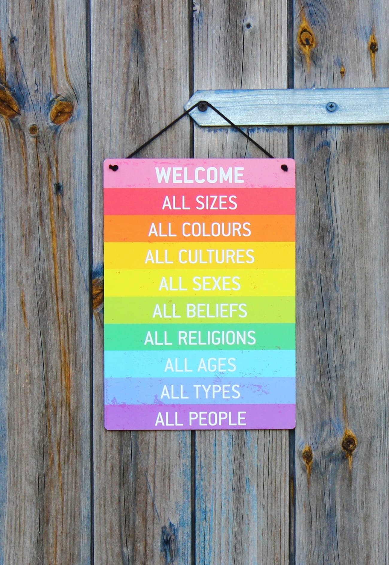WERKHAUS Holzschild Welcome