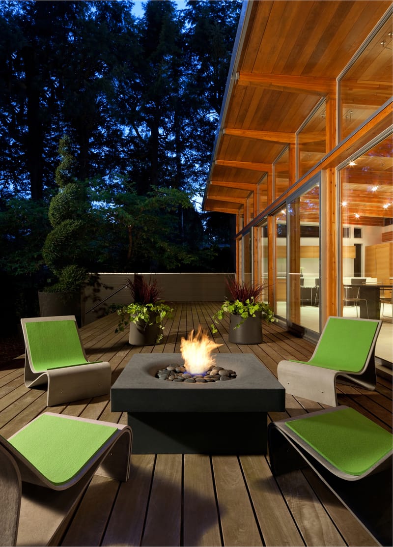 Elevated Halo 36" Fire Table