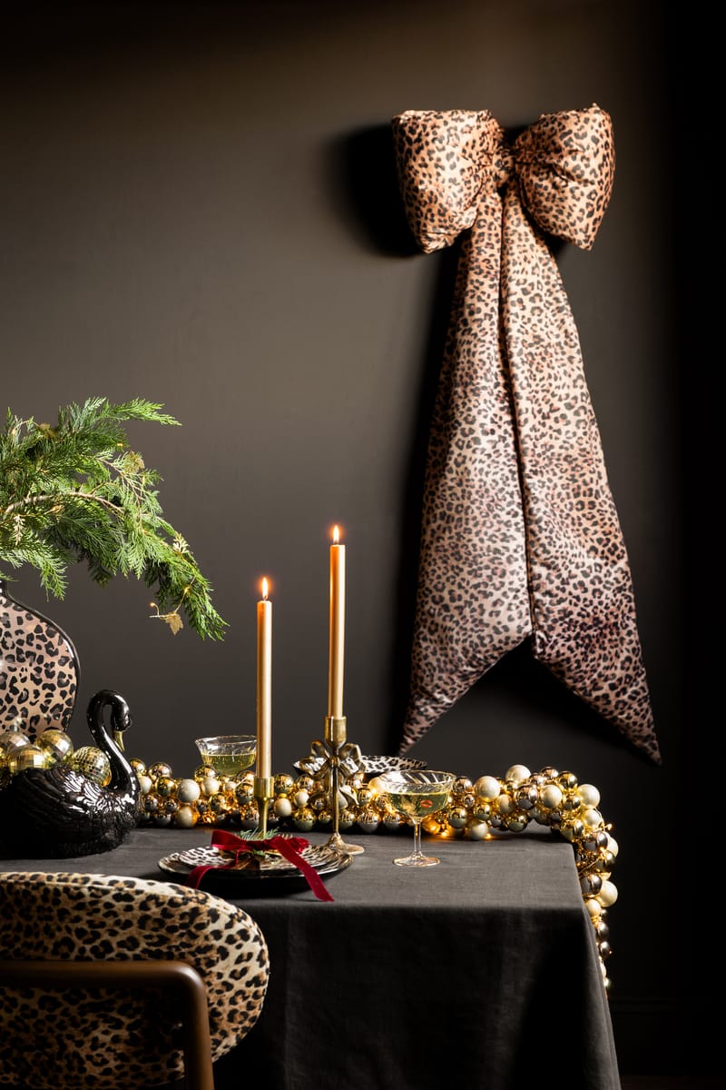 Rockett St George Leopard Christmas Tablescape Lifestyle