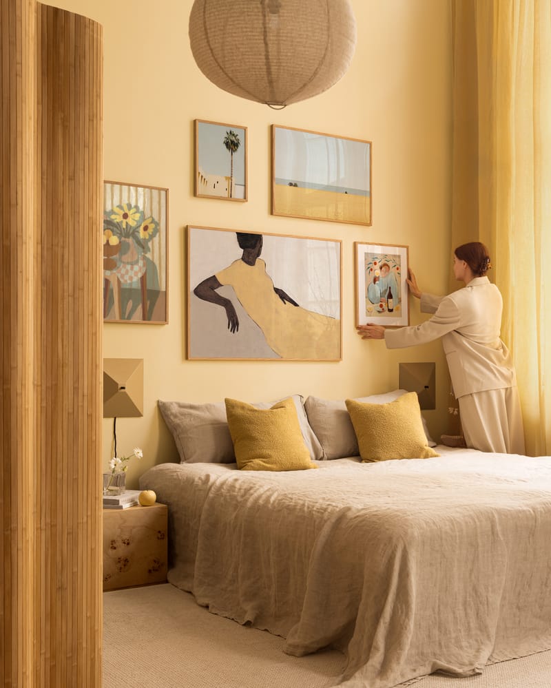 Butter Yellow Bedroom