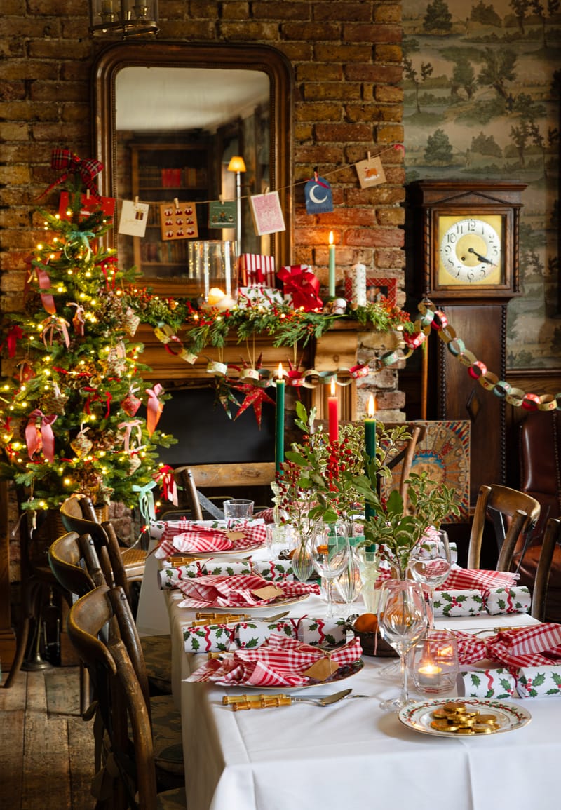 Country Christmas Table Decorations