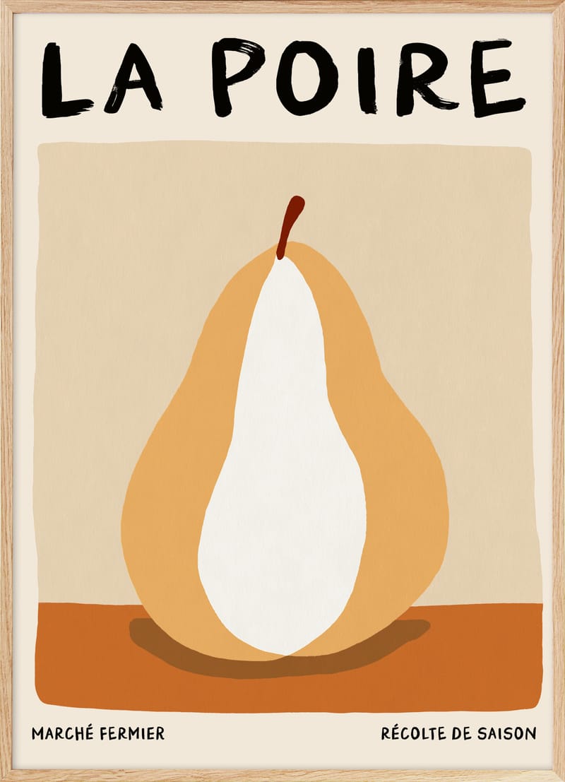 La Poire Fruit Poster