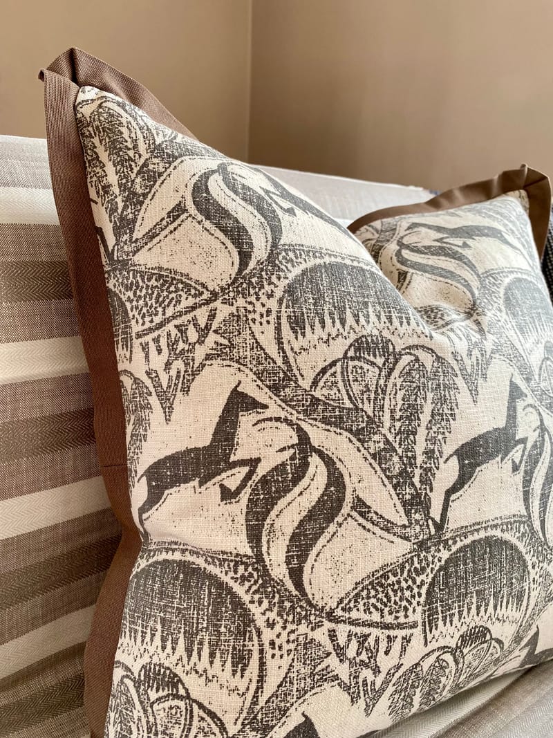 Springbok print cushion cover from Porcupine Rocks at Telescope Style