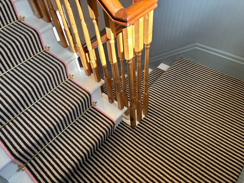 Tapi Carpets & Floors | Lerwick Carpet in Black cream stripe | @jadexjoanne