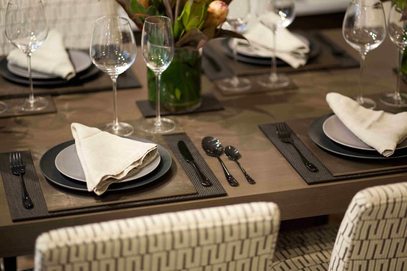 Silver Leaf Placemat - Taupe