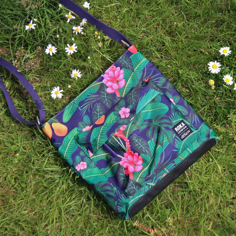 Kew x Roka Midnight Palm Print Kennington Bag