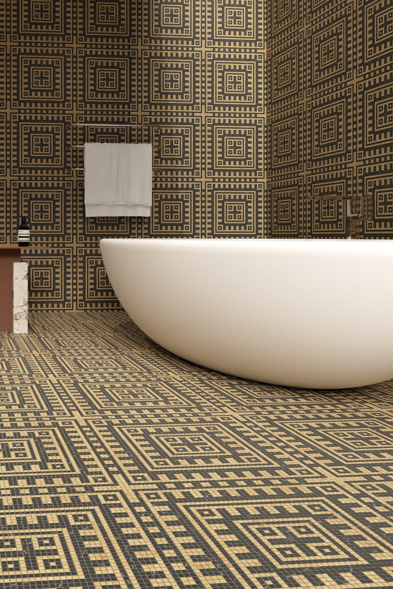 Isola Stone Mosaic Mayan Siena