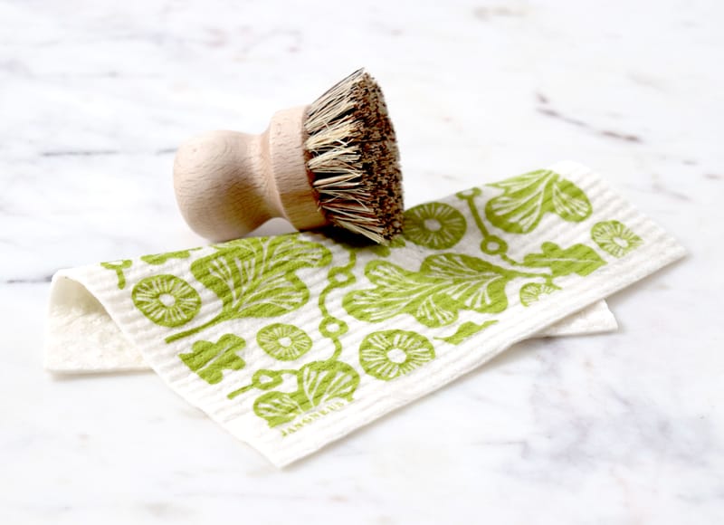 Green Oak Leaf Swedish Dishcloth