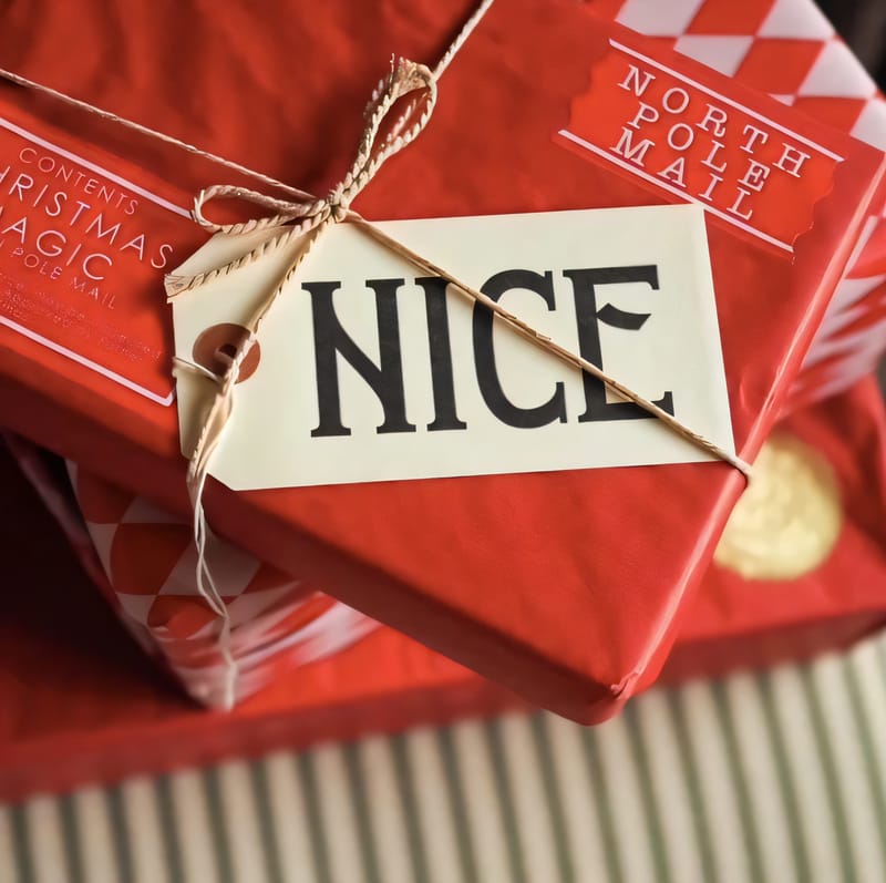 Nice gift tag
