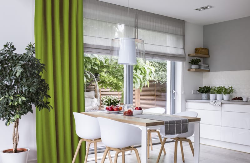 Filz: Akustikvorhang, Thermovorhang, Kneipenvorhang nach Maß - 100% Wolle